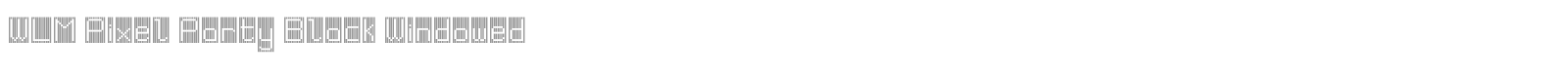 WLM Pixel Party Black Windowed font preview
